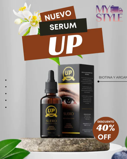 Serum UP pestañas y Cejas Más Largas y Fuertes ✨ Obtén un milagro natural sin extensiones costosas